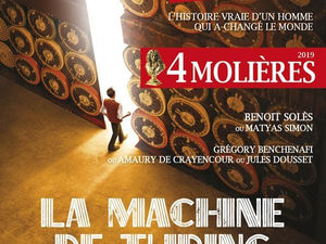 La Machine de Turing de Benoit Solès au Théâtre du Palais-Royal, Paris 1er